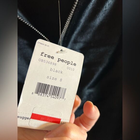 Free People Black A-Line Mini Skirt Night Out - Picture 5 of 6